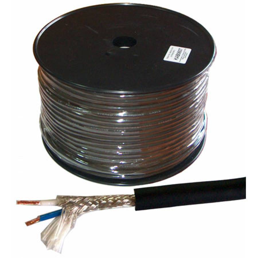 Cablu Profesional Stereo Microfon 6mm 100m Rola