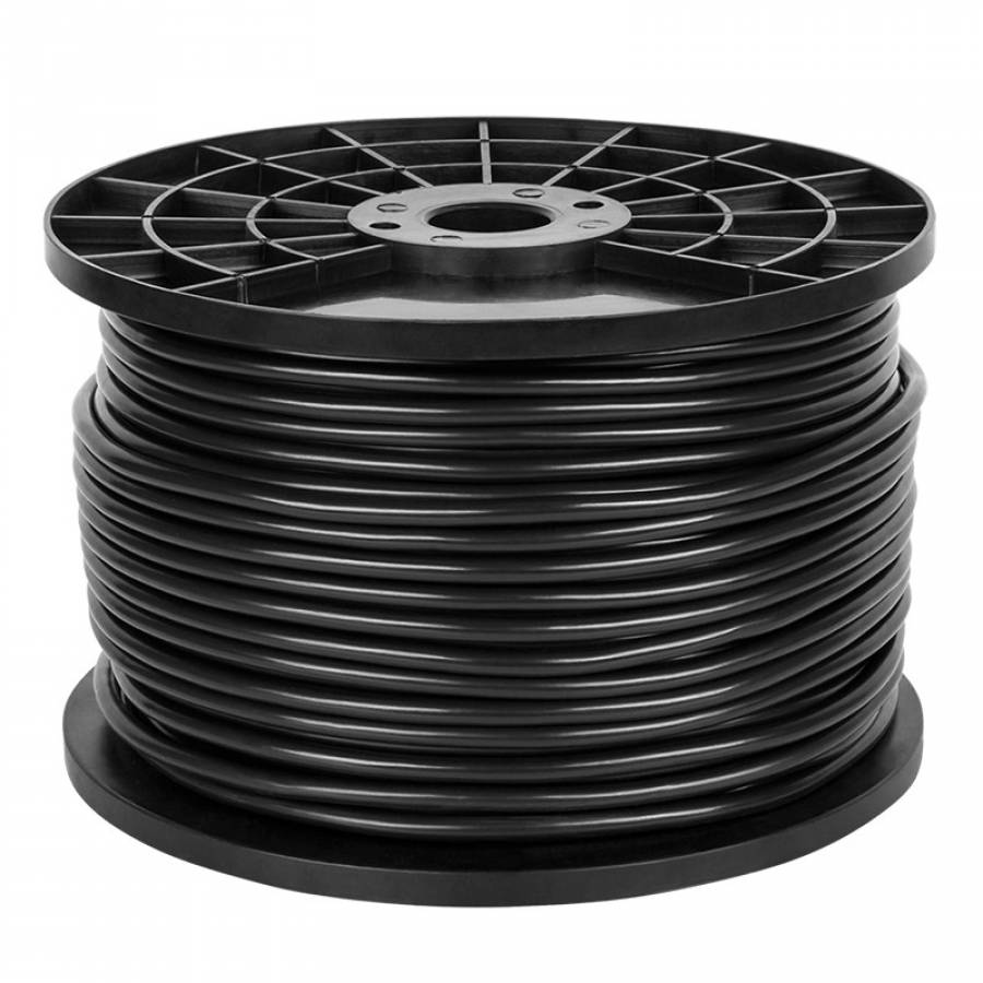 Microfon Stereo Cablu Negru 6mm, Rola 100m