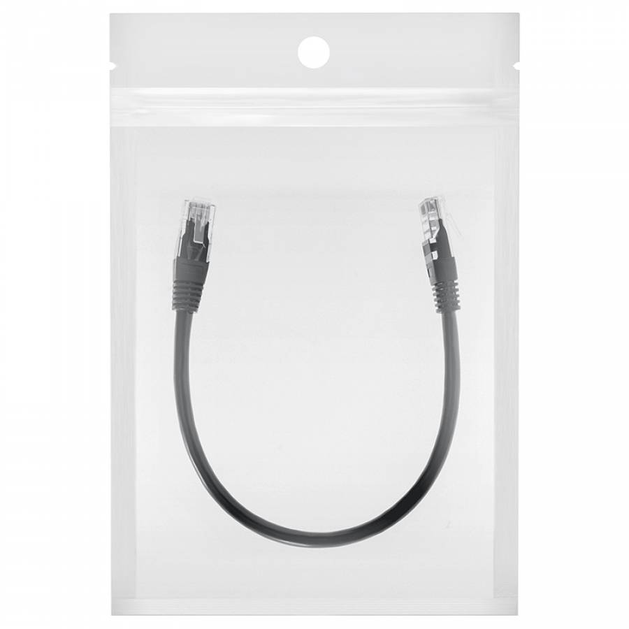 Patchcord Utp Cat6 25cm Negru, Rapid si Durabil.