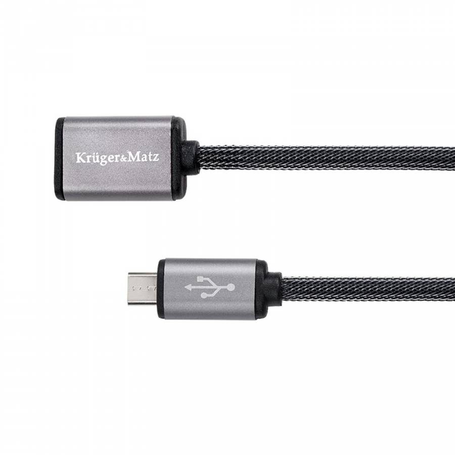 Cablu USB prelungitor 1m Kruger&Matz, USB-micro USB