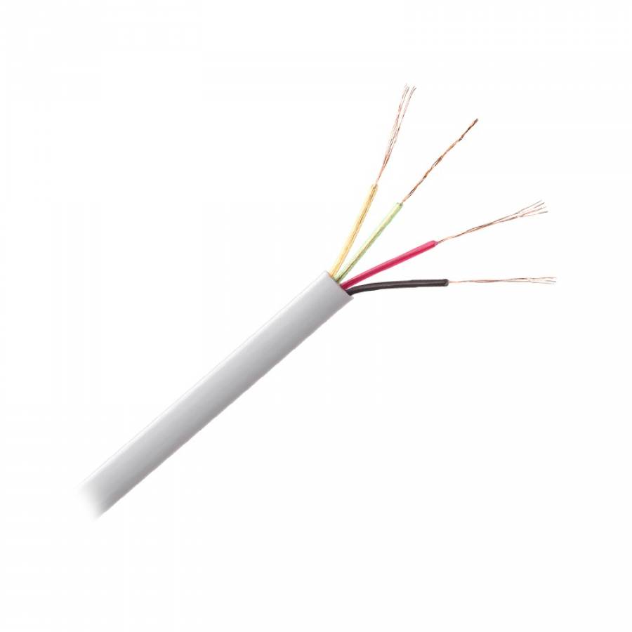 Cablu pentru telefon alb, 4 fire, rola 100m.