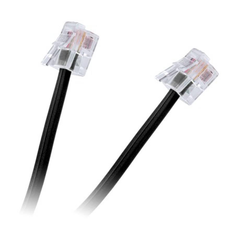 Extensie cablu telefon negru 3m