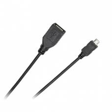 Cablu USB Mama-Micro USB Tata, lungime 0.2m, marca Cabletech.