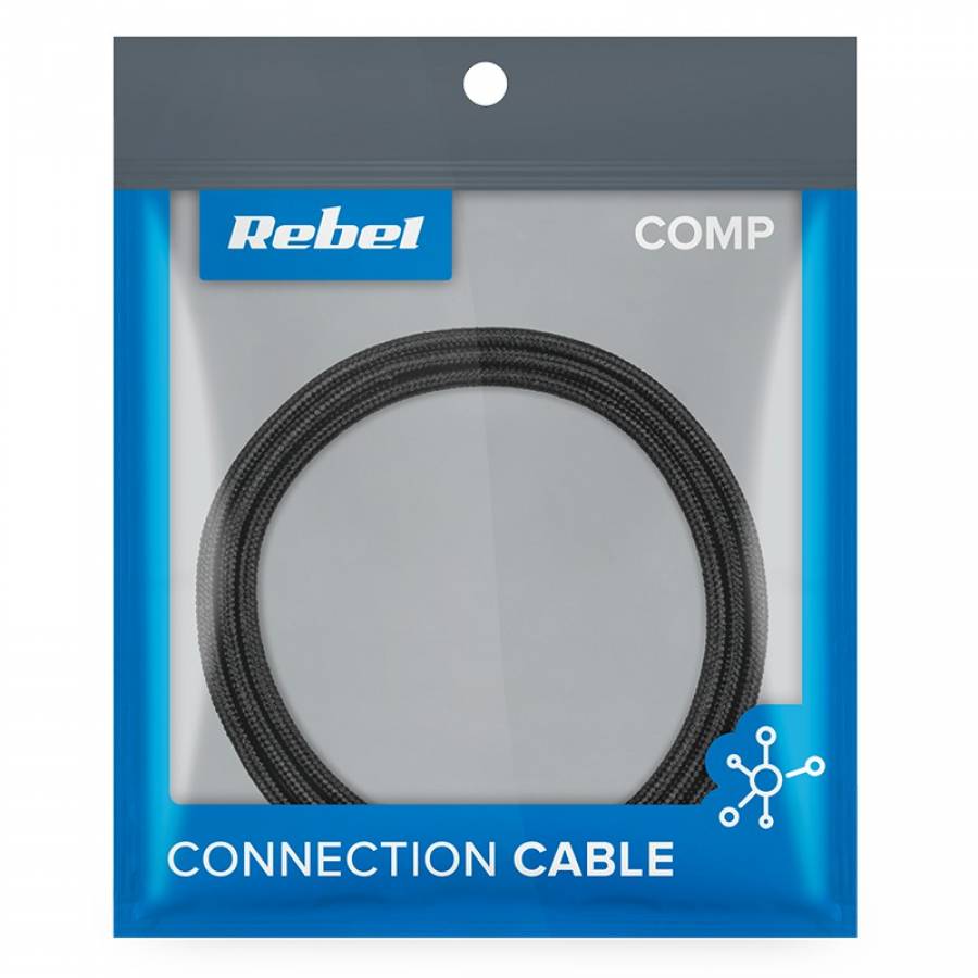 Cablu USB-micro USB, negru, 0.5m, transfer date, încărcare.