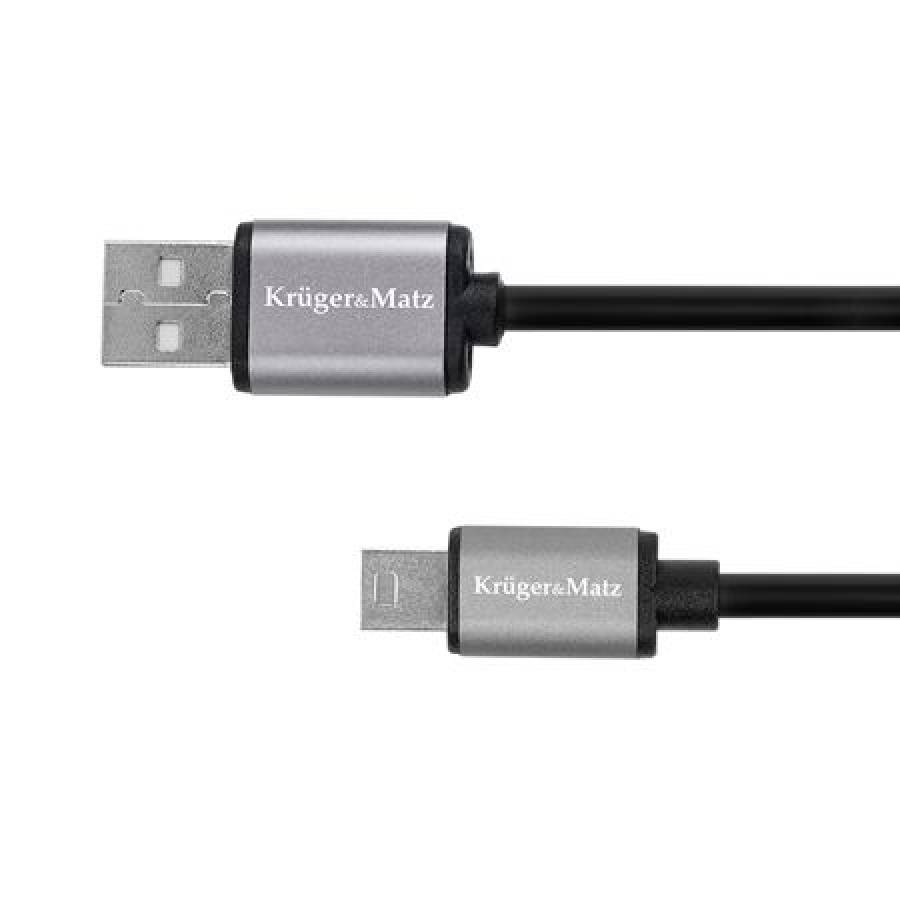 Cablu USB - Mini USB 1m gri - negru