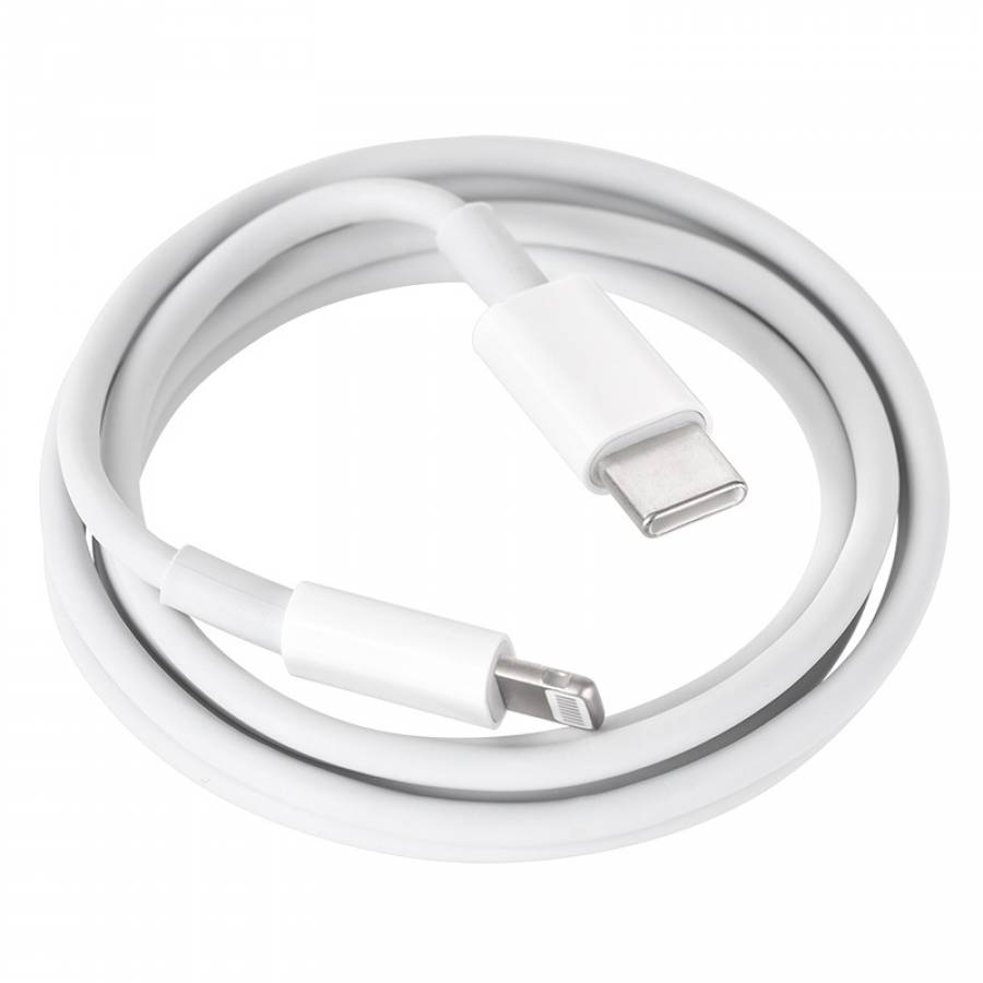 Cablu USB Tip-C Lightning 100cm Alb Rebel