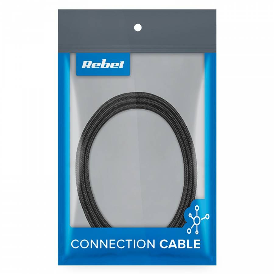 Cablu USB Tip C - 100cm negru, functie de incarcare