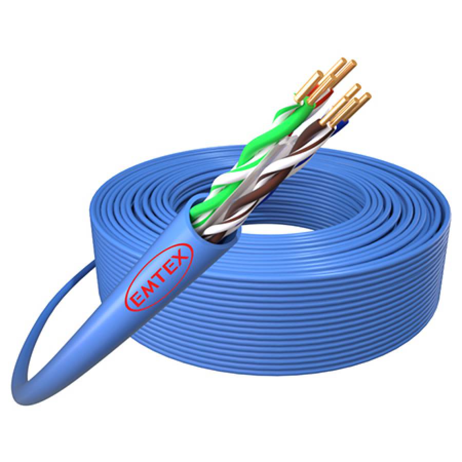 Rola Cablu Retea Cat6 24awg 305m Emtex Flexible
