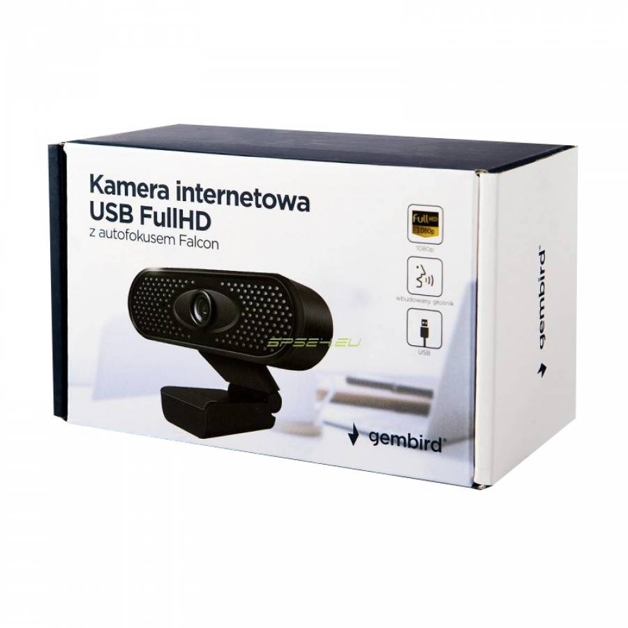 Camera Web USB 1080p Auto-Focus, Gembird, Conectare USB