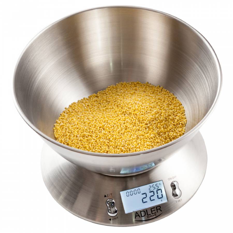 Cantar Bucatarie Bol Inox 5kg Adler
