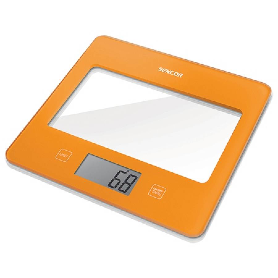 Cantar Bucatarie Sencor Securizat Portocaliu