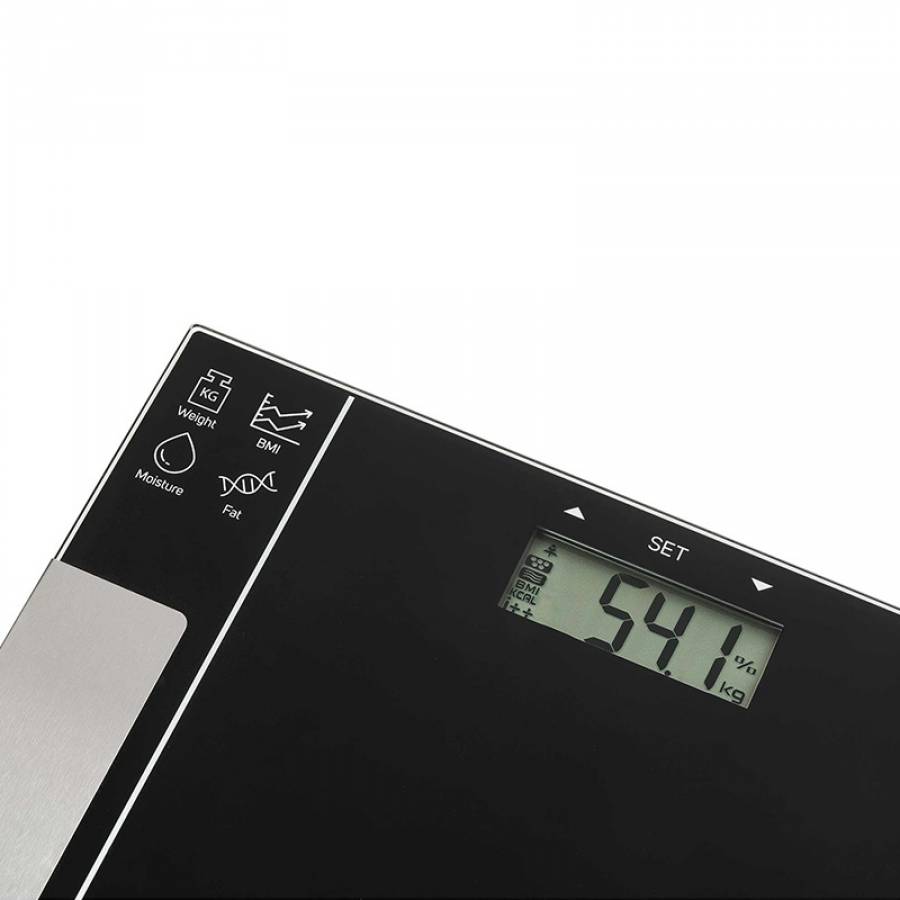 Cantar Electric, Sticla Securizata, Neagra/Argintie, Sencor