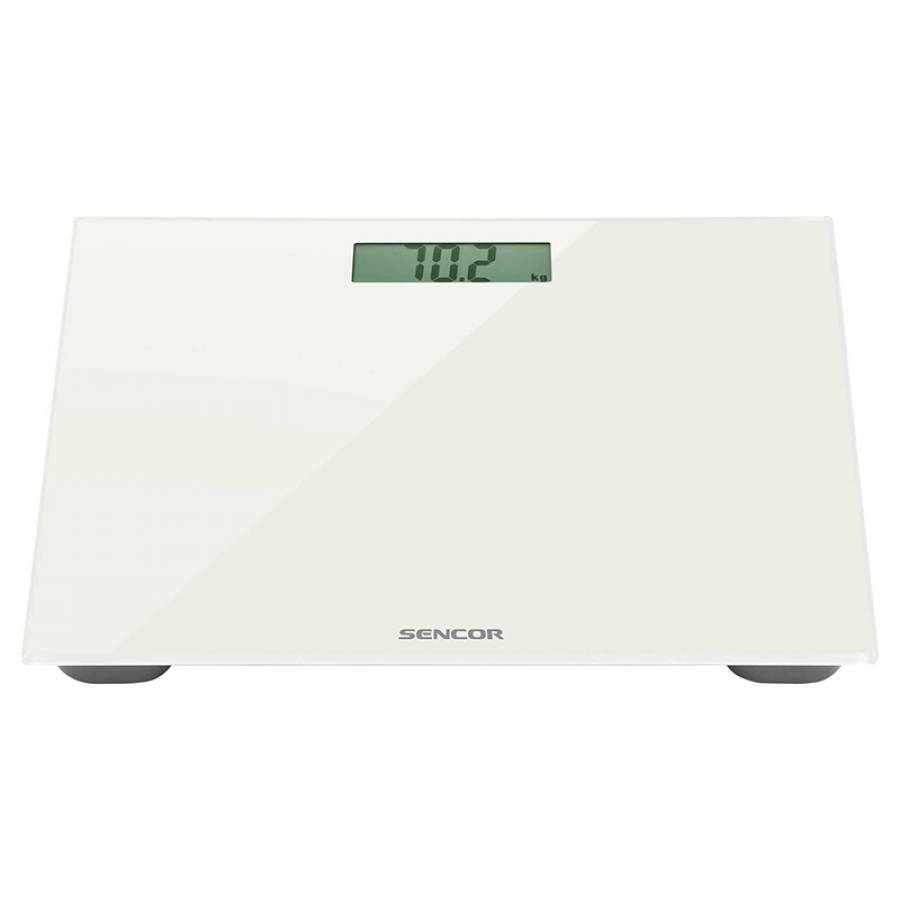 Cantar de Persoane, Sticla Securizata, Sencor, Alb