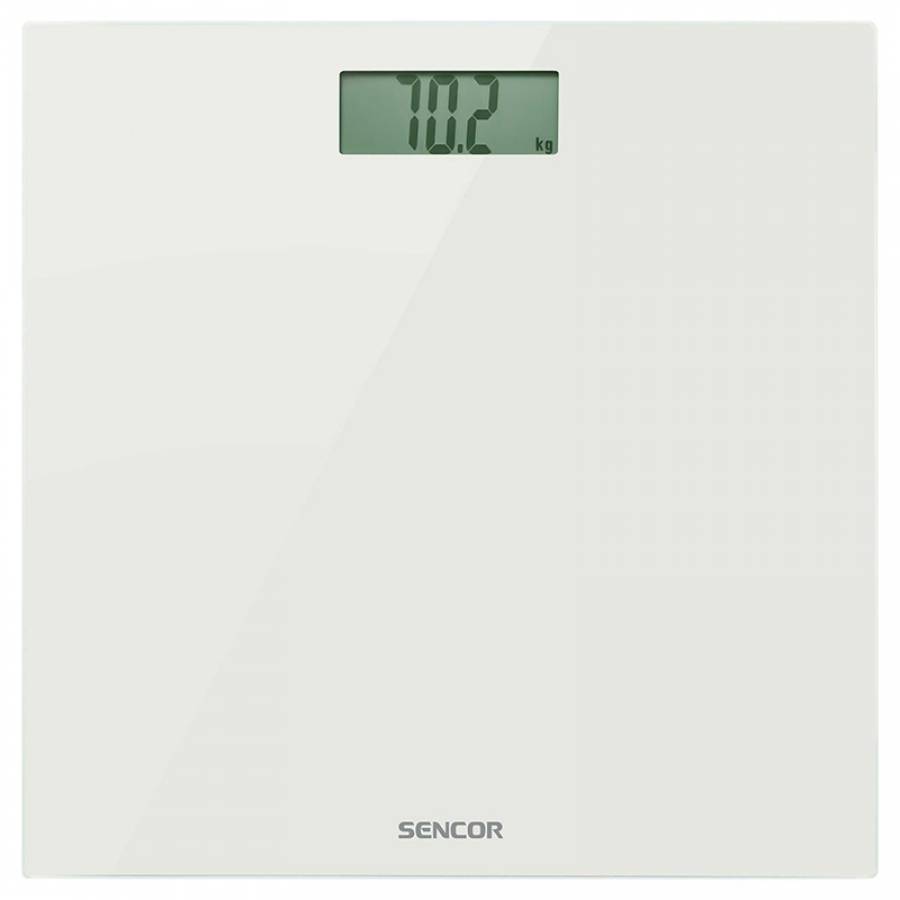 Cantar de Persoane, Sticla Securizata, Sencor, Alb