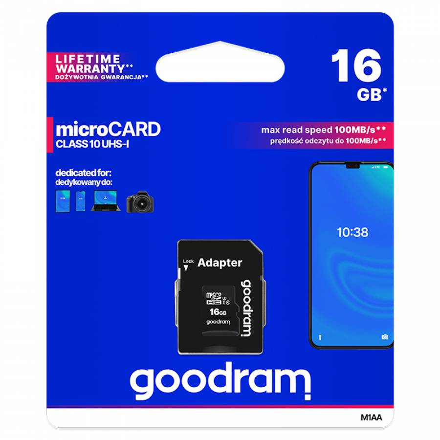 Card de memorie 16gb pentru dispozitivele tale electronice.