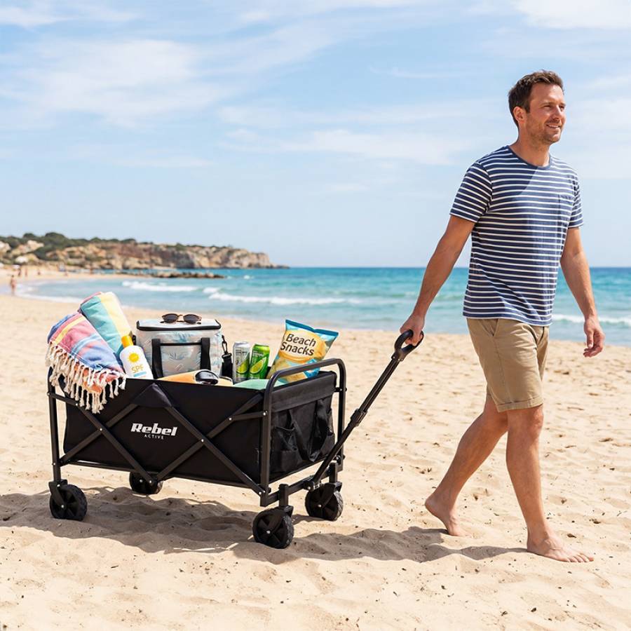 Carucior Plaja 80l 100kg Rebel Active
