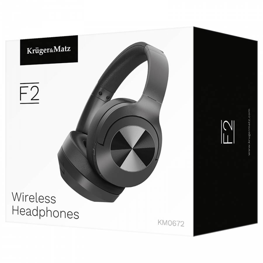 Casti Bluetooth wireless Kruger&matz F2 pentru muzica de calitate.