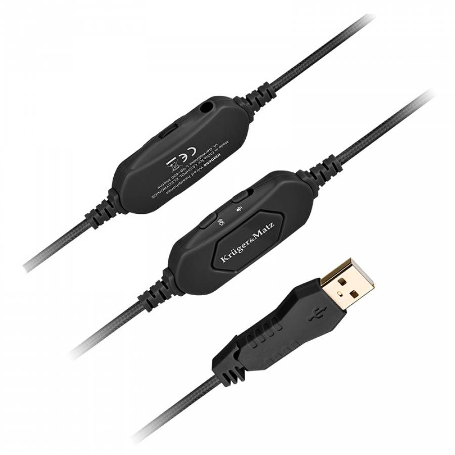 Casti Gaming Copii Kruger&matz Neodim Negru