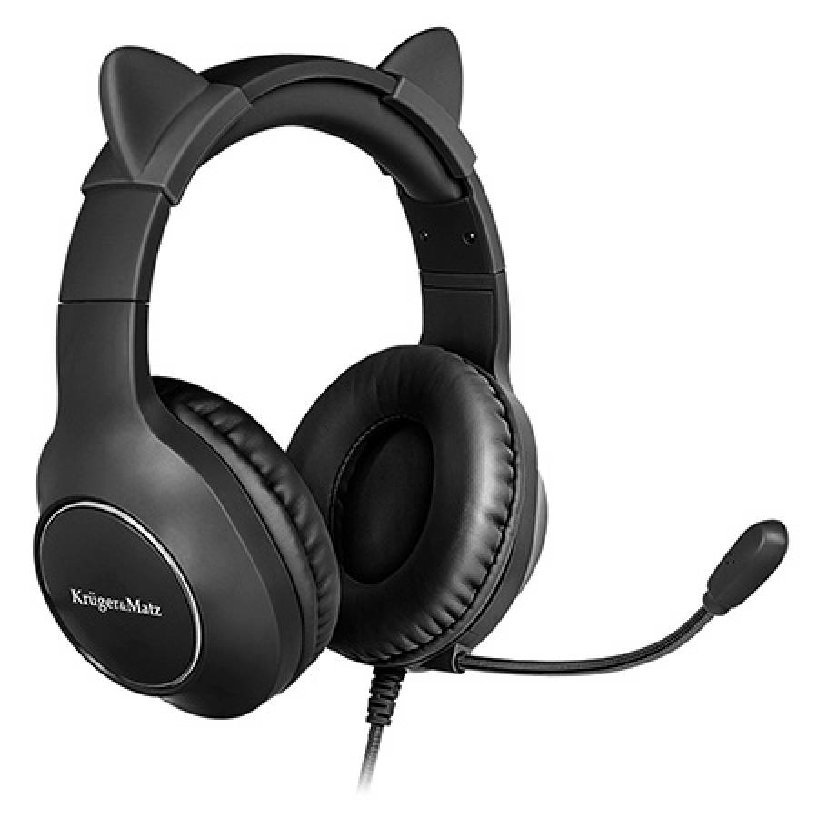 Casti Gaming Copii Kruger&matz Neodim Negru
