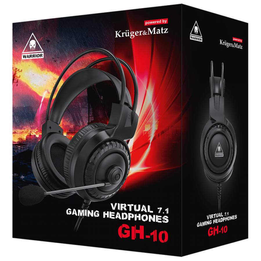 Casti de Gaming Warrior GH-10 (negru)