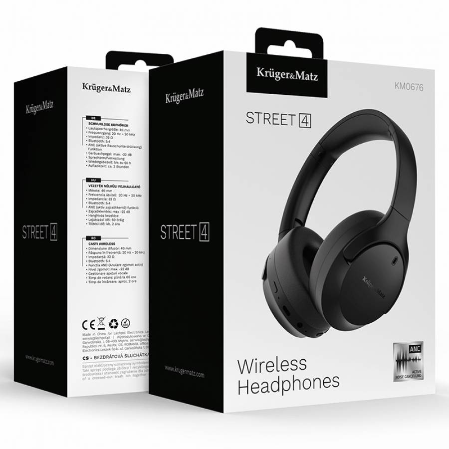 Casti stradale fara fir cu anulare de zgomot de la Kruger&matz.