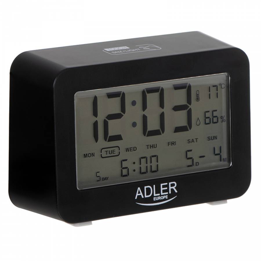 Ceas Alarma Electric Negru Ad60 Adler