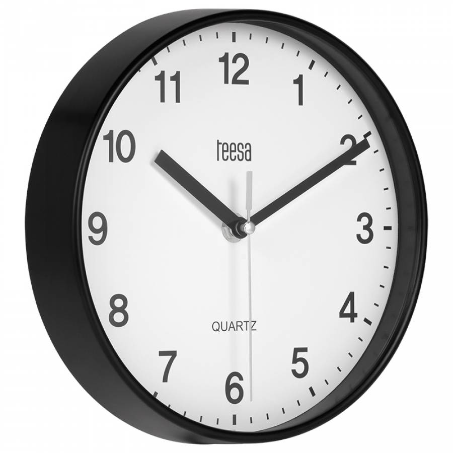 Ceas de Perete Negru Quartz 20cm.