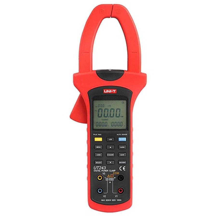Masoara cu precizie curentul electric si tensiunea cu Clampmetru Digital Ut243 Uni-t.