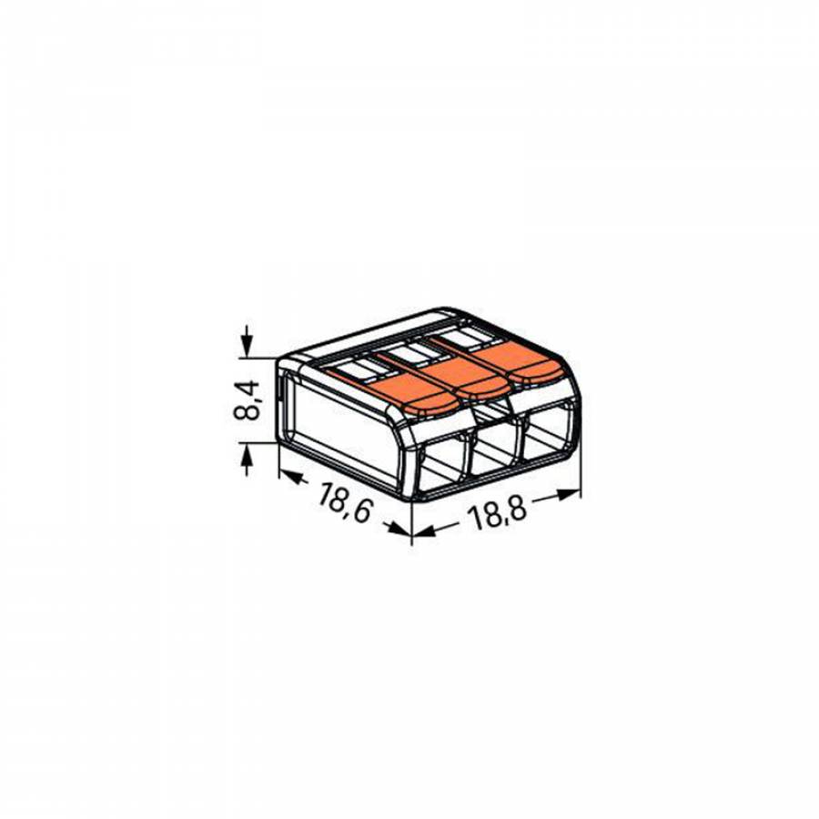 Cleme Wago Slim Myf 3x4mm2 Set 12 Buc
