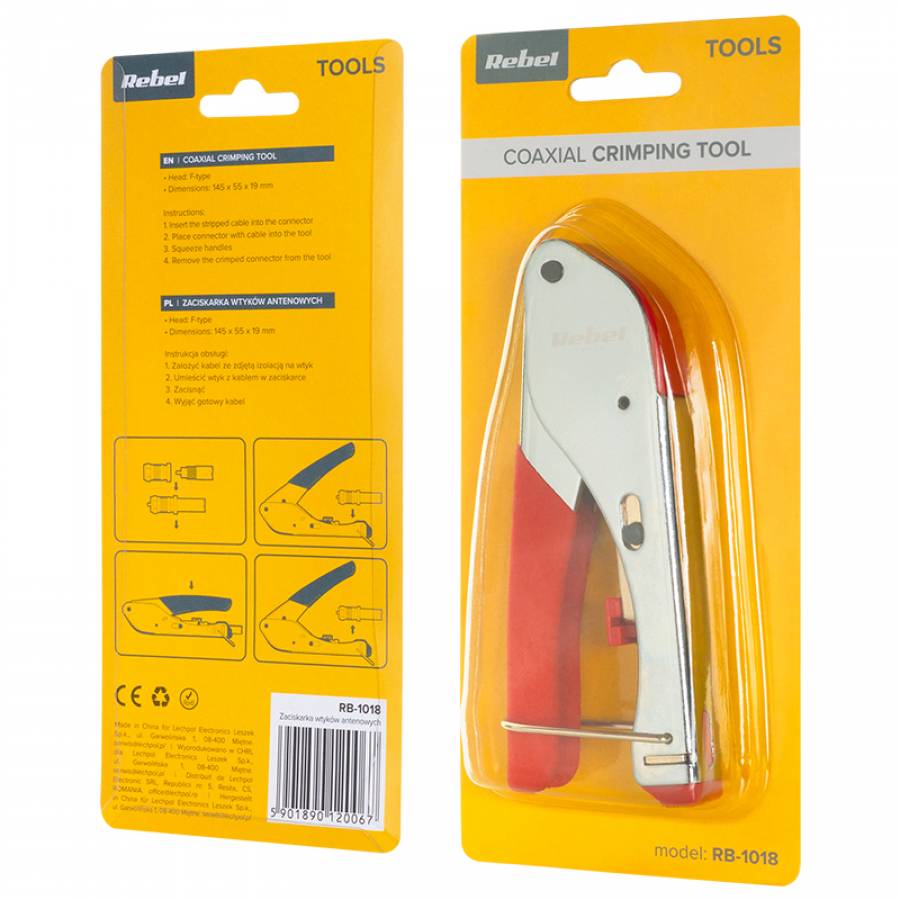 Instrument de calitate pentru sertizarea mufelor RG59 și RG6.