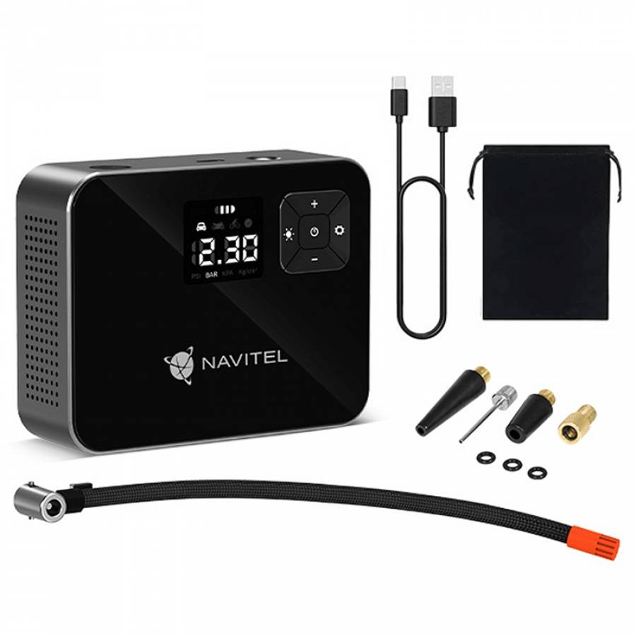 Compresor Auto Portabil cu Display LCD Navitel
