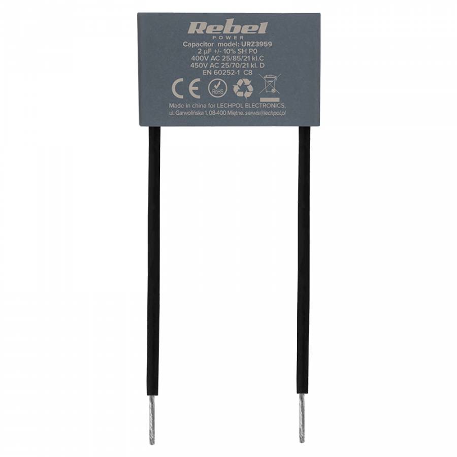 Condensator Motor Mksp-8 2uf 450v Rebel