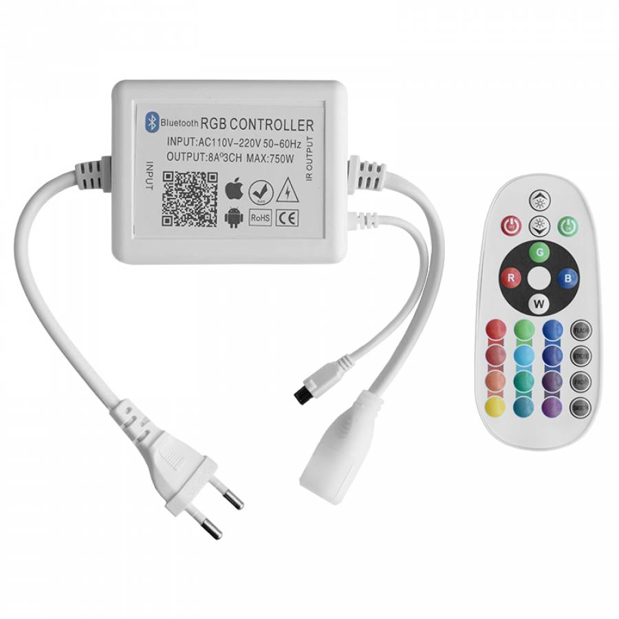Controler RGB LED banda cu conexiune Wi-Fi.