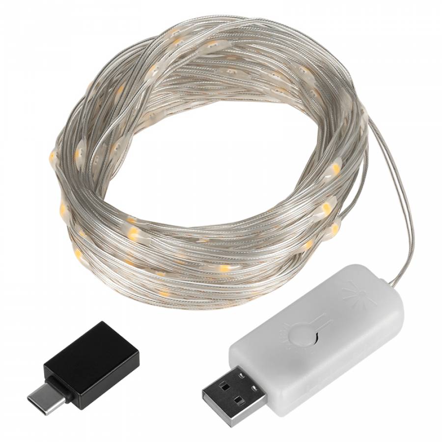 Iluminare Led Alb Calduros 10m Stil Rebel