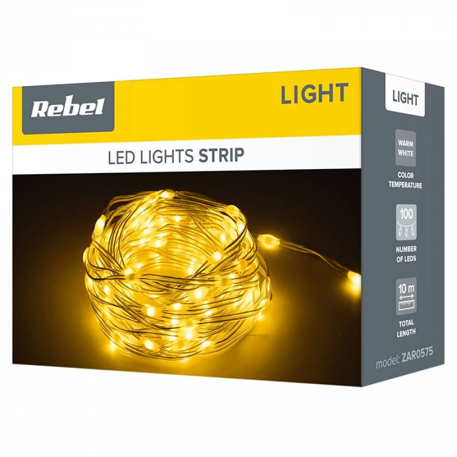 Iluminare Led Alb Calduros 10m Stil Rebel