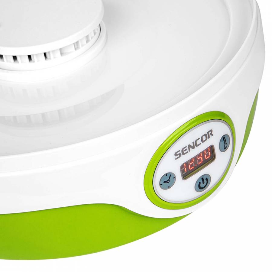 Deshidrator alimente transparent, modern, putere 240W, verde