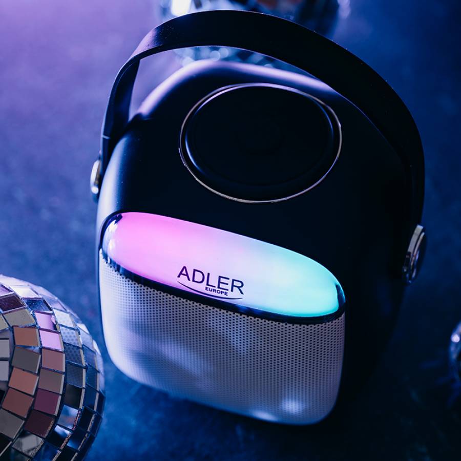 Boxa Karaoke Cu Microfon Adler AD 1199 Portabila Negru