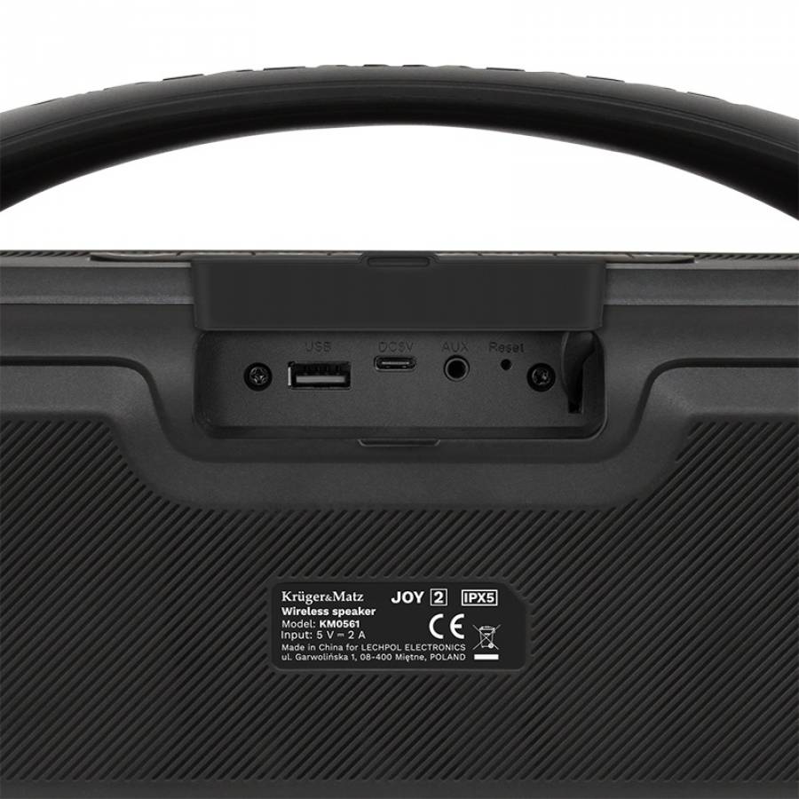 Difuzor portabil wireless Kruger & Matz, lumina RGB, 20W