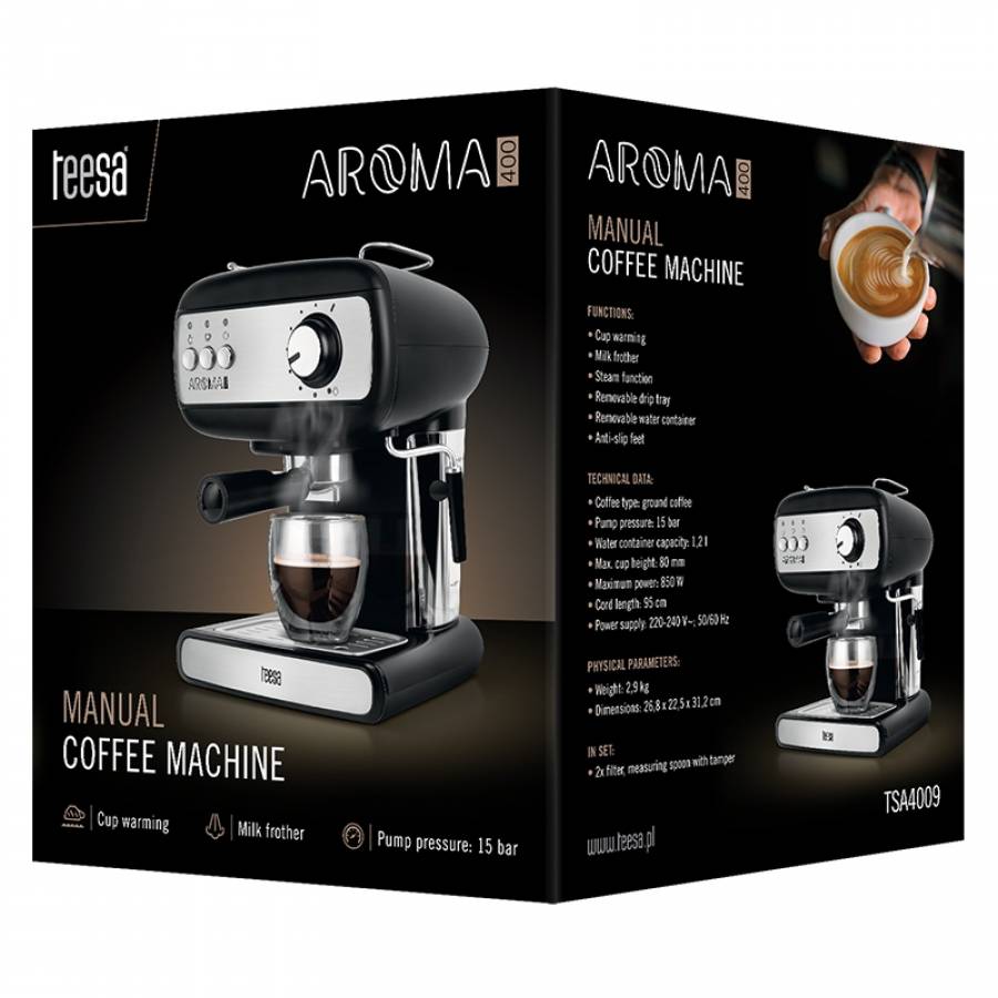 Espressor Manual 15 Bar 850w Teesa
