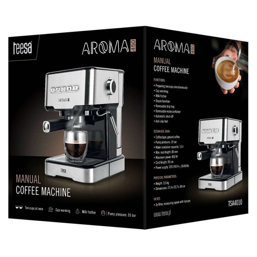 Espressor Manual 15 Bar 850w Teesa