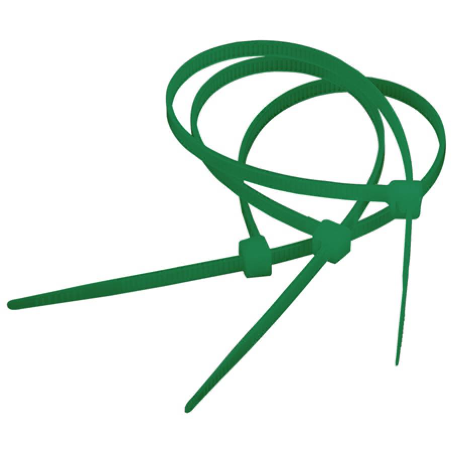 Set 100 fasete nylon verde 200x4.5mm