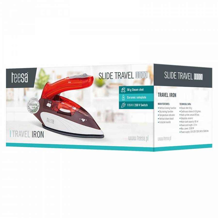 Fier de calcat cu abur vertical Teesa Travel