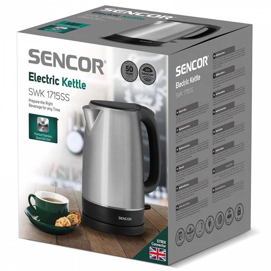 Fierbator Electric 1.7 L, 2200 W, Indicator Luminos, Sencor