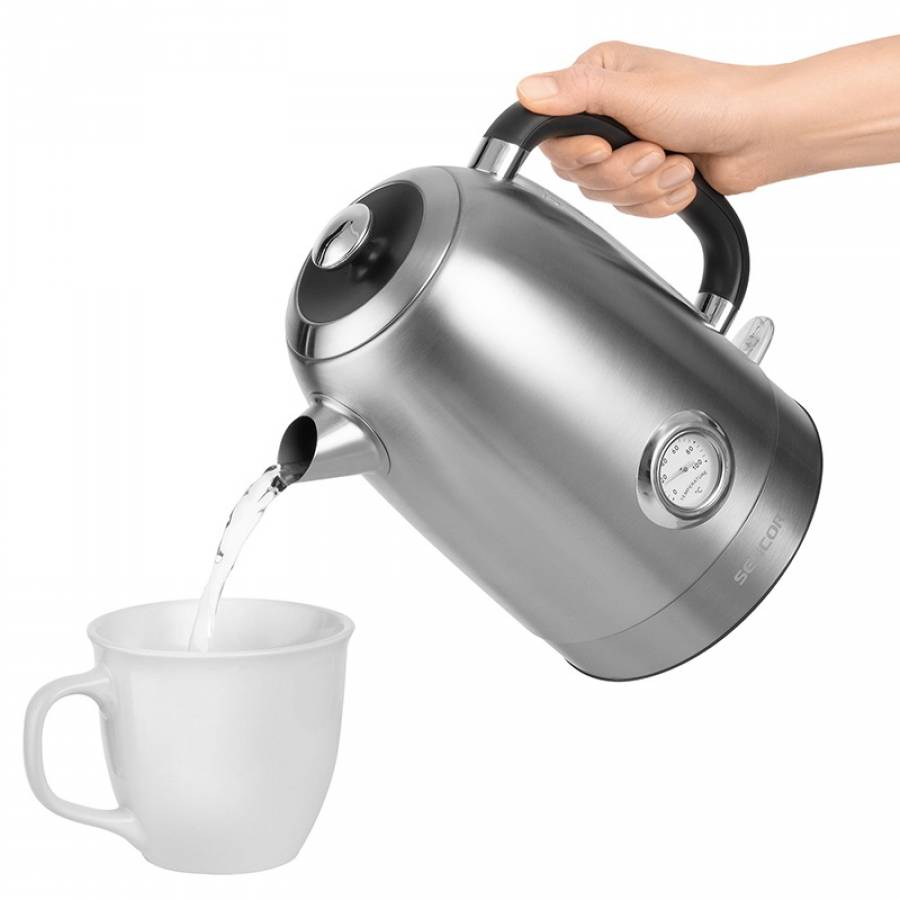 Fierbator Electric Sencor, 1.7L, 2200W, Termometru si Filtru