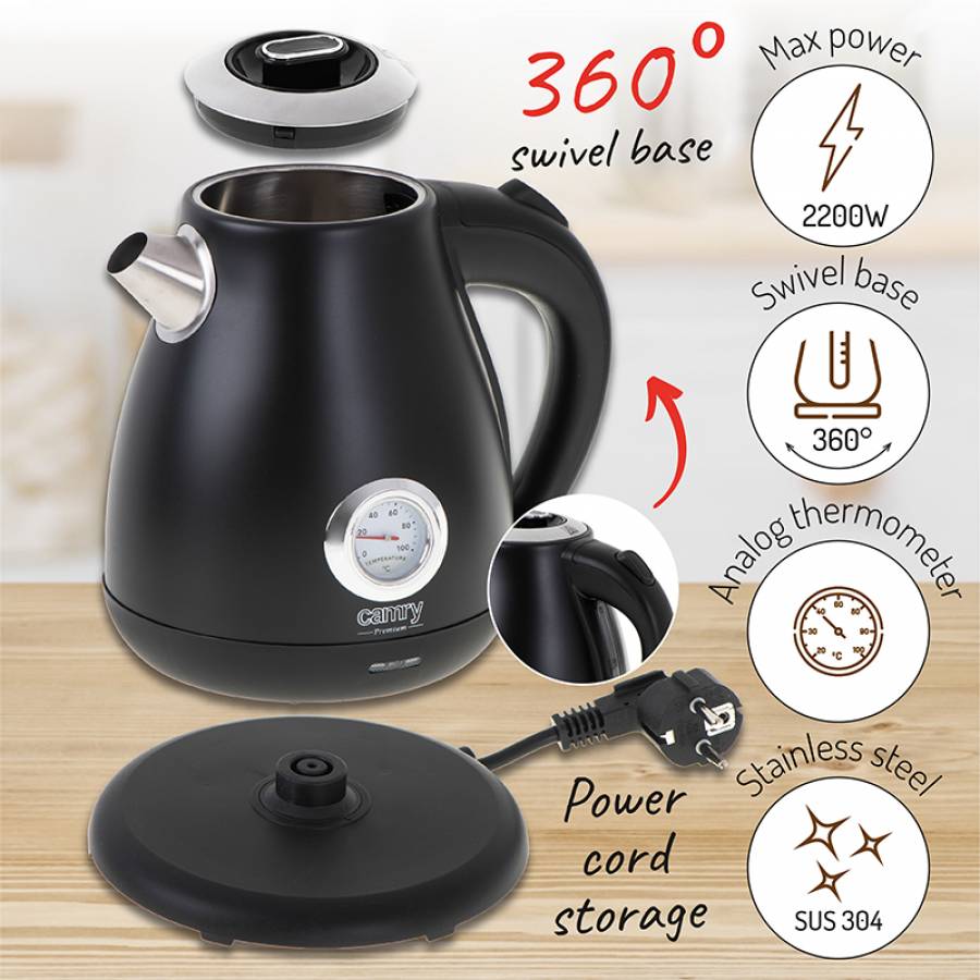 Fierbator Electric Indicare Temperatura 1.7l Camry