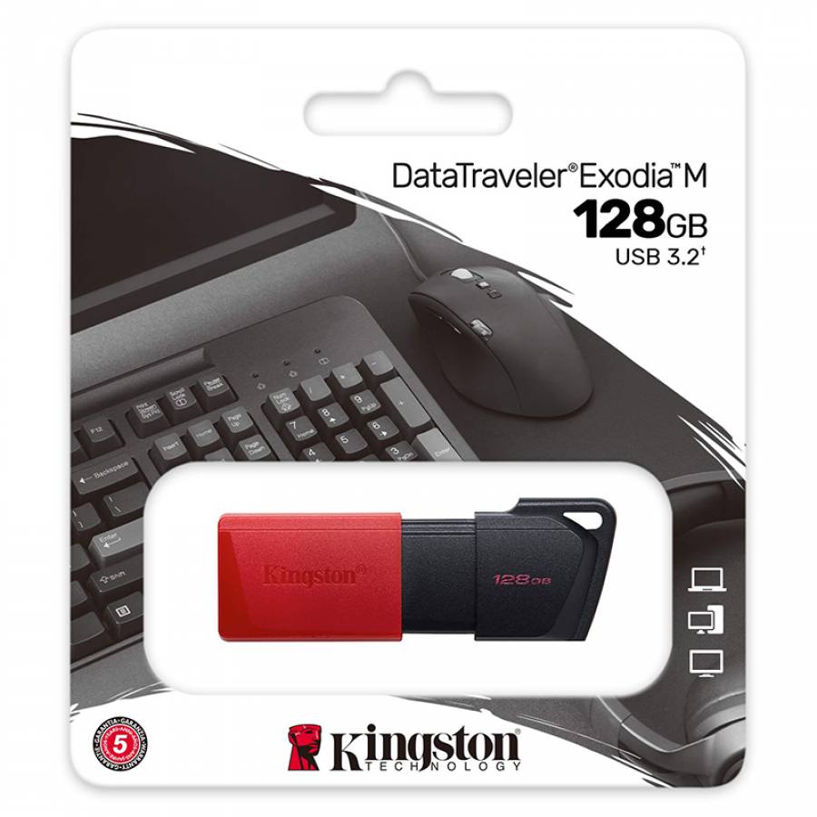 Flash Drive 128GB USB 3.2 Kingston - Capacitate mare, viteza USB