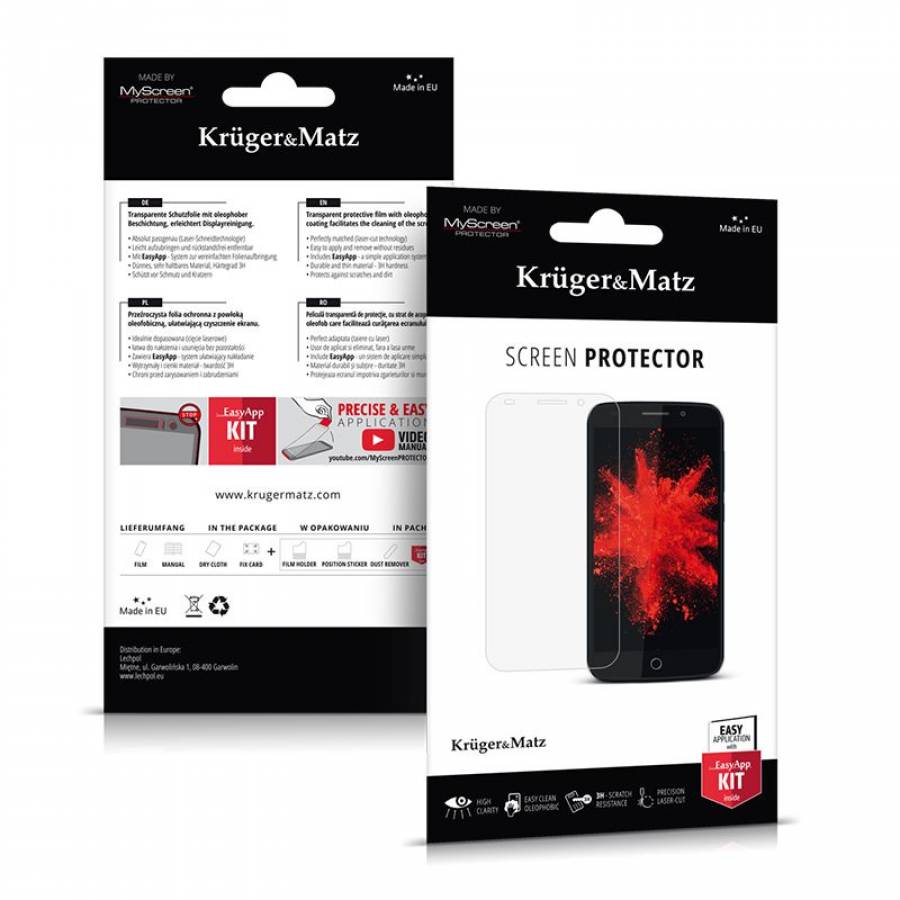 Folie Protectie Ecran Move3/Move4 Kruger&Matz - Pret RedusReformulare bazată pe descriere: Folie anti-amprentă și zgârieturi Kruger&Matz.