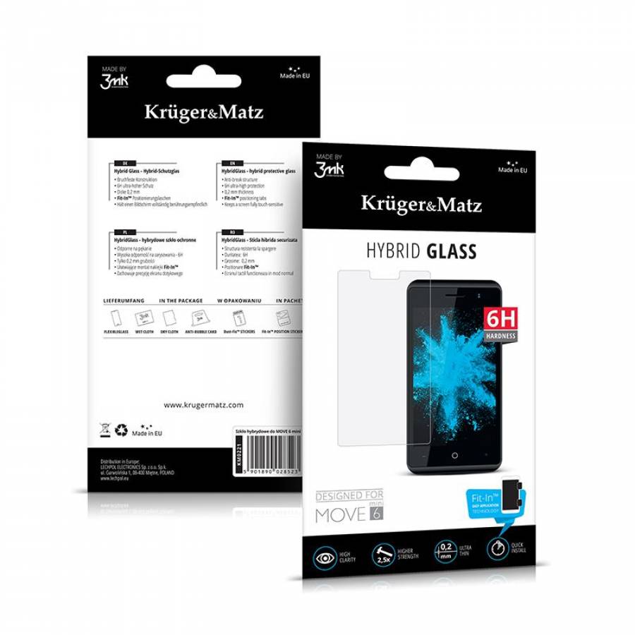 Sticla Siguranta Hibrida pentru Ecranul SmartPhone - Kruger&Matz