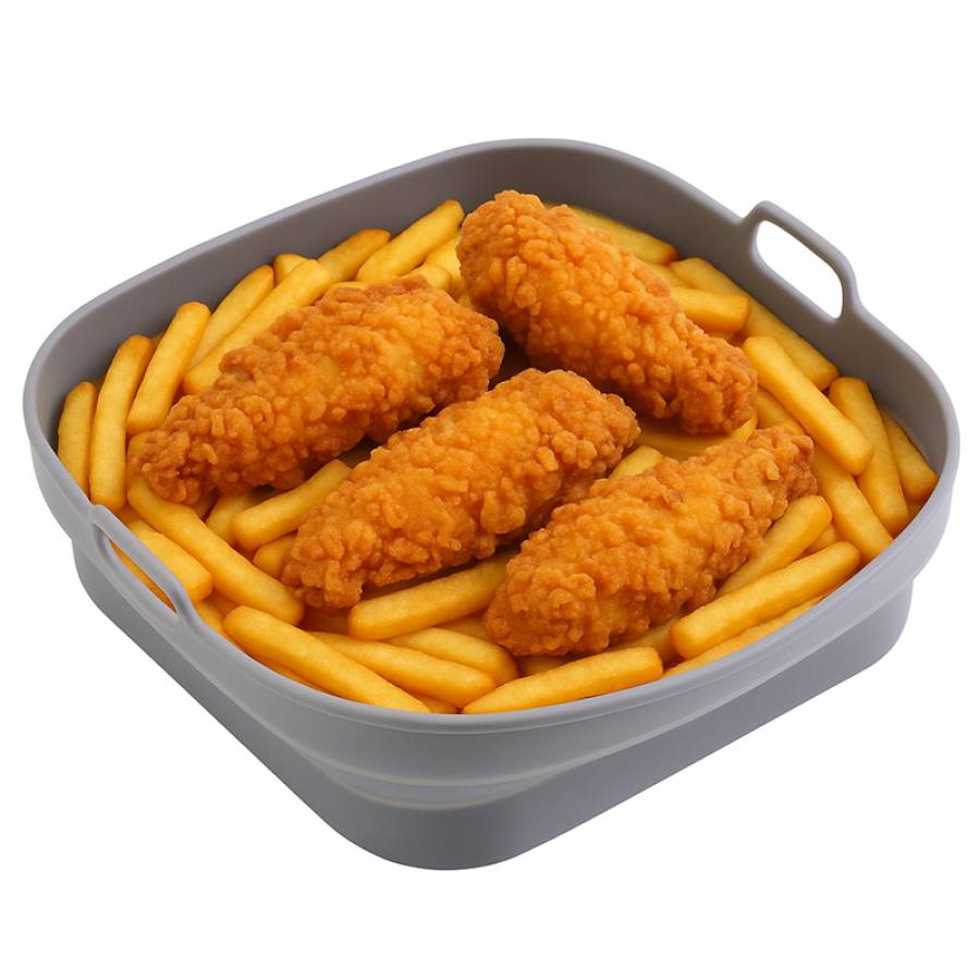 Forma De Copt Silicon Patrata Air Fryer Adler
