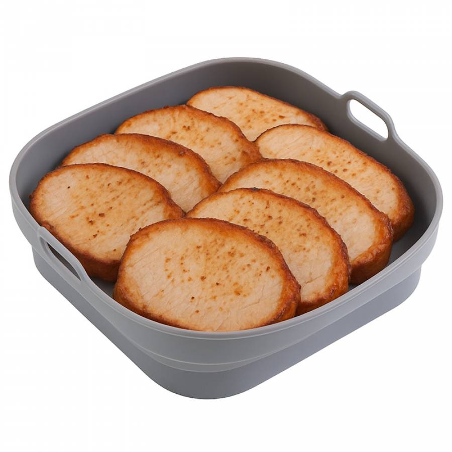 Forma De Copt Silicon Patrata Air Fryer Adler